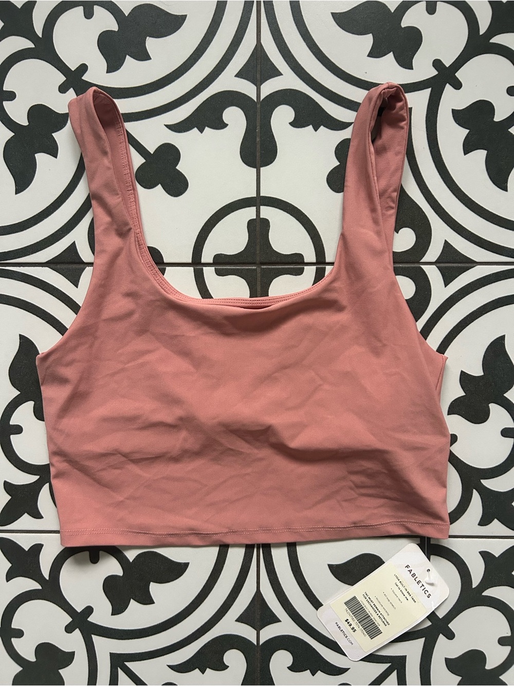 Dusty Rose Crop Tank Top